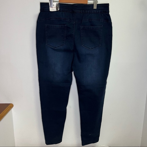 NEW Suko Jeans Pull On Slimming Jeggings Blue Jeans Plus Size 14 - Picture 4 of 5